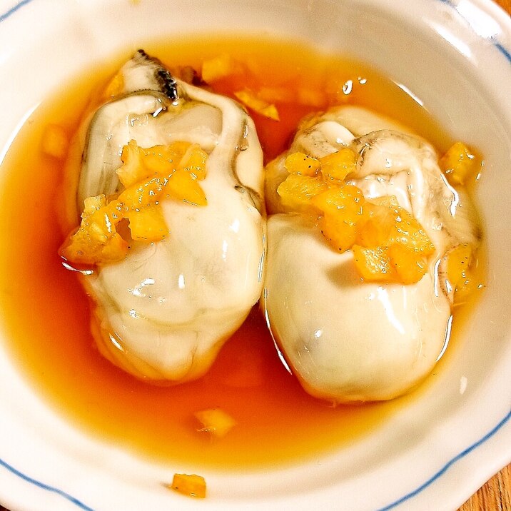 おつまみ牡蠣（カキ）レシピ キンカンポン酢